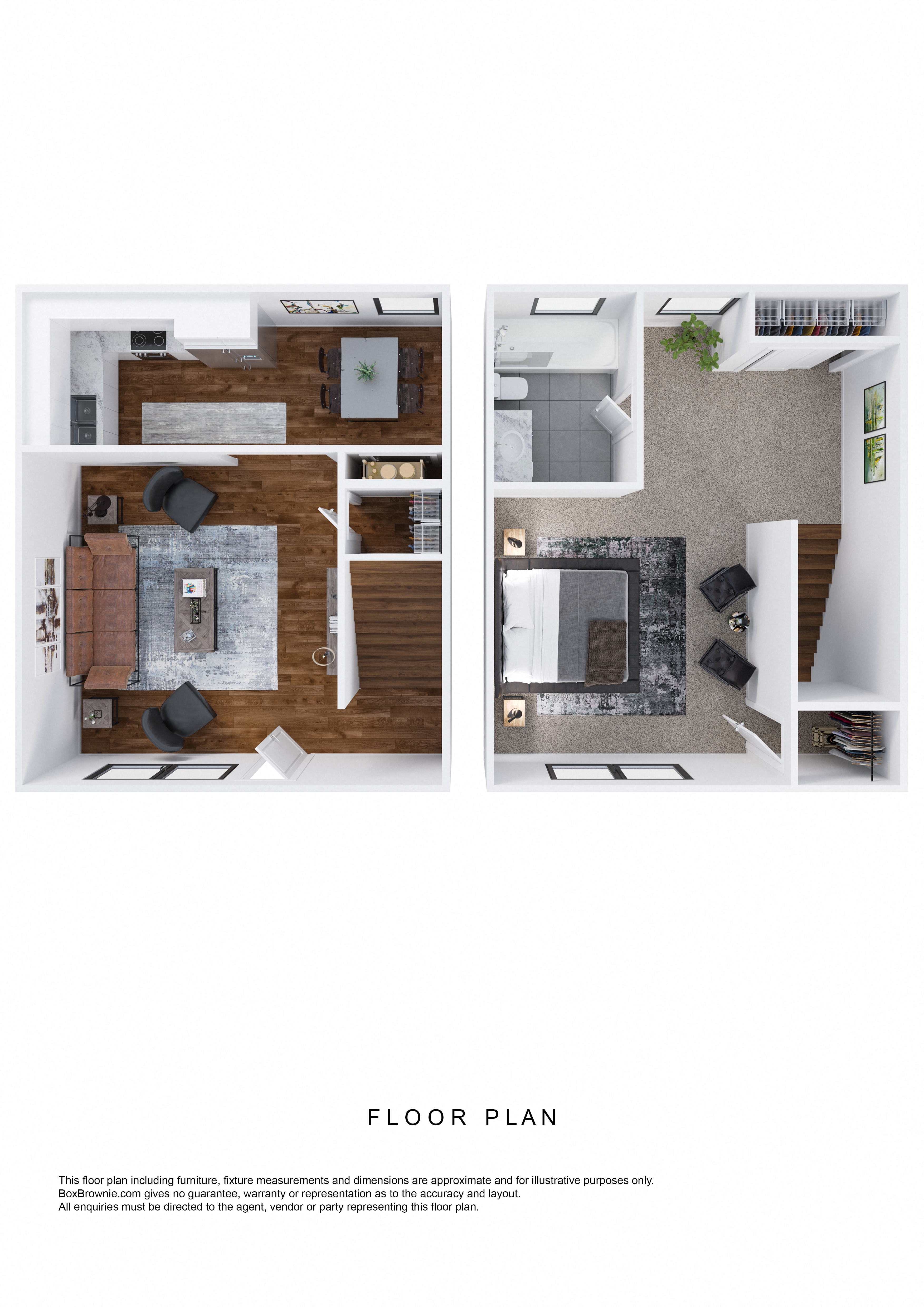 Floor plan for 1 bed, 1 bath, 706 sqft